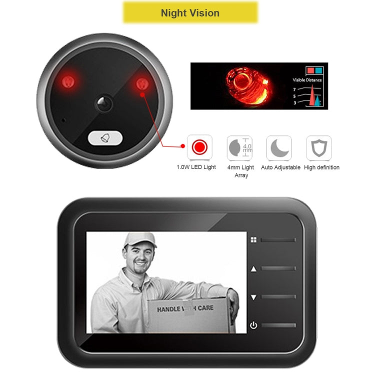 R11 2.4 inch TFT LCD Display Night Vision Photo Video Electronic Cat Eye Doorbell R11 2.4 inch TFT LCD Display Night Vision Photo Video Electronic Cat Eye Doorbell